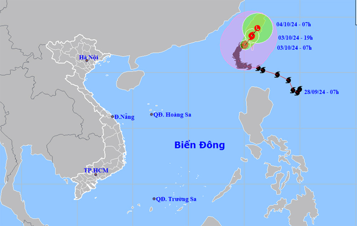 Bão Krathon di chuyển khỏi Biển Đông và suy yếu- Ảnh 1.