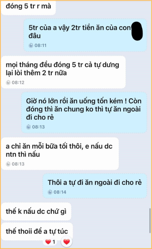 Thu nhập 60 triệu/tháng vẫn cãi nhau vì vài triệu tiền ăn với tiền tiêu vặt- Ảnh 4.