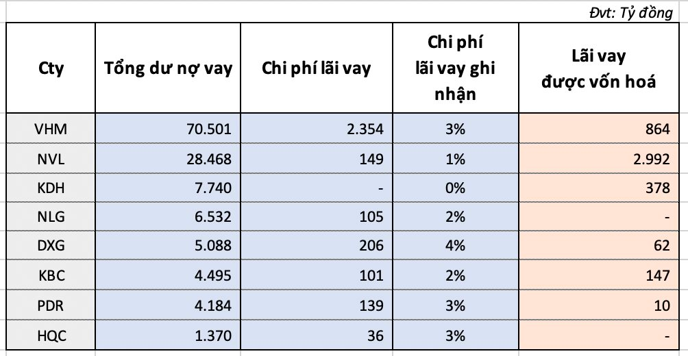 “Tảng băng chìm” của hàng nghìn tỷ chi phí lãi vay tại Novaland, Vinhomes, Khang Điền...- Ảnh 4.