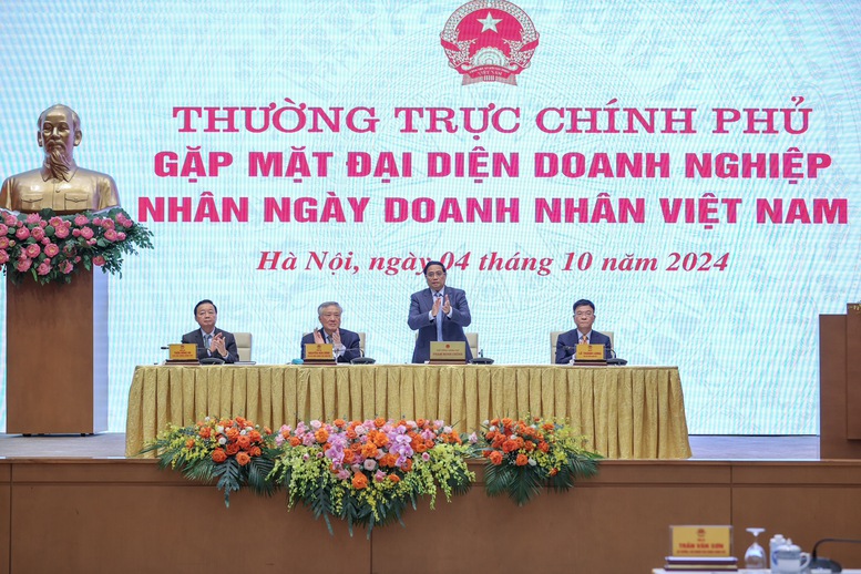 Thủ tướng Phạm Minh Chính gặp gỡ doanh nghiệp, Chủ tịch PVN, Viettel, TTC cùng hàng loạt tập đoàn lớn góp mặt- Ảnh 1.