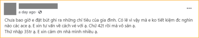 Mỗi tháng kiếm 35 triệu, chỉ tiêu hết 26 triệu nhưng vẫn không dư đồng nào, chẳng biết 9 triệu chạy đâu mất?!- Ảnh 1.