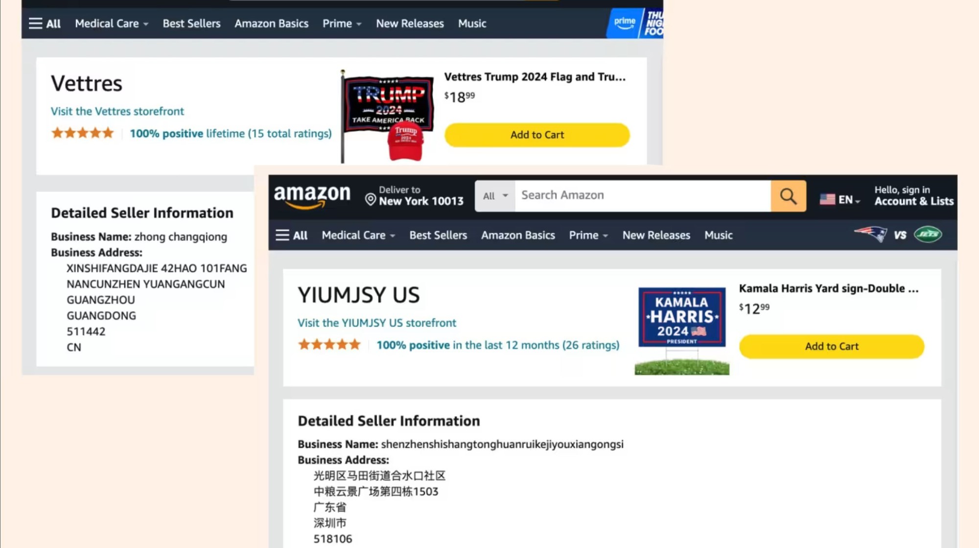 Tuy lưỡng đảng thúc đẩy hàng Mỹ, một thứ Made in China "dự báo" kết quả bầu cử vẫn tràn ngập xứ cờ hoa- Ảnh 2.