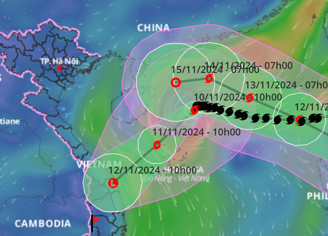 Bão Toraji tăng cấp, giật tới cấp 16 và đang tiến nhanh vào Biển Đông- Ảnh 1.