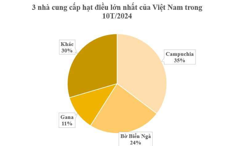tu dau nam viet nam da nhap khau bao nhieu hat dieu tu campuchia bo bien nga ghana
