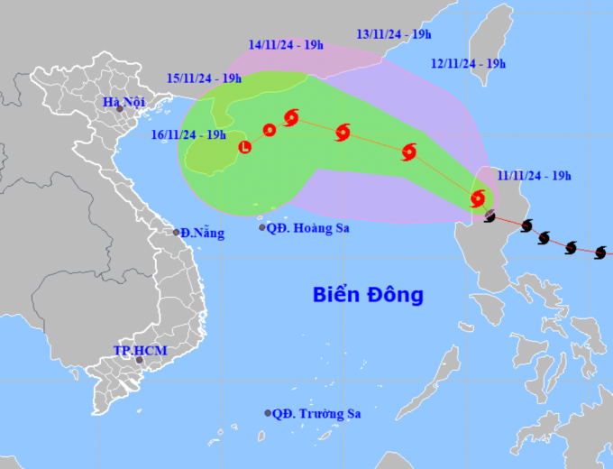 Bão Toraji giật cấp 14 thẳng tiến Biển Đông; Bão số 7 suy yếu nhưng vẫn gây gió giật cấp 9-10 trên nhiều vùng biển- Ảnh 1.