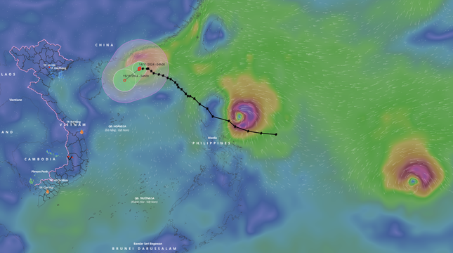 Bão số 8 suy yếu, gần Biển Đông thêm bão rất mạnh- Ảnh 1.