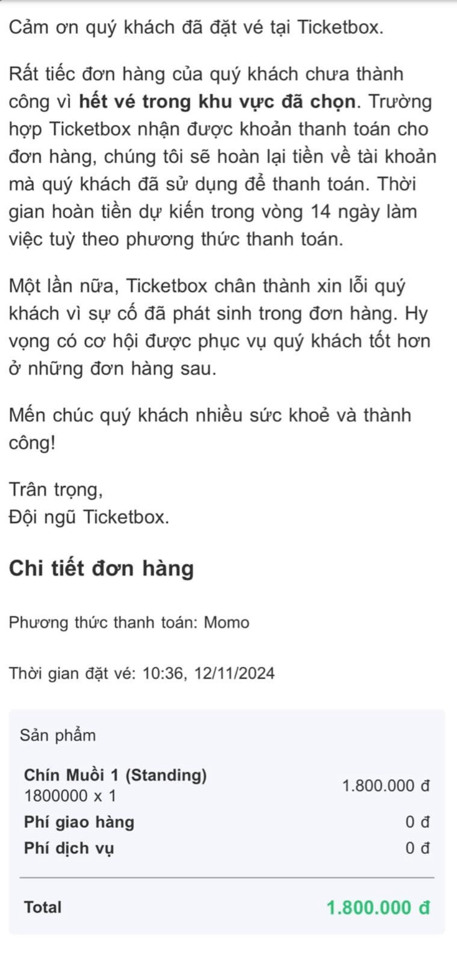 Dân tình kêu trời vì bị hủy vé concert Anh Trai Chông Gai dù đã thanh toán thành công: Chuyện này là sao?- Ảnh 7.