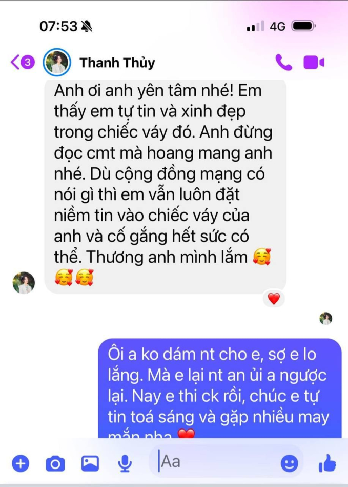 Lộ tin nhắn gây tranh cãi của Thanh Thuỷ về chiếc váy "sóng gió" trước khi đăng quang Miss International 2024- Ảnh 2.