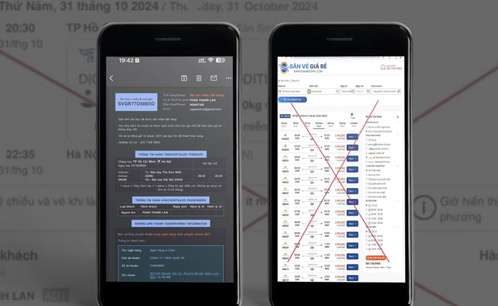 Xuất hiện thủ đoạn lừa đảo bán vé máy bay Tết Nguyên đán giá 'ưu đãi' qua mạng- Ảnh 1.