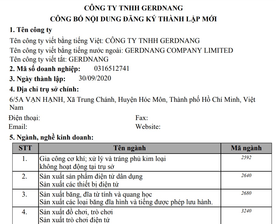 Công ty bạc tỷ của tổ đội GERNANG: Nâng vốn điều lệ từ 5 triệu lên 9 tỷ đồng, đã 3 lần đổi chủ, HIEUTHUHAI không còn là giám đốc- Ảnh 1.