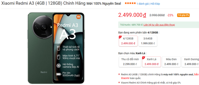 3 mẫu điện thoại "ngon, bổ, rẻ" dưới 3 triệu đồng: Samsung A05 chưa là gì so với 2 cái tên này của Xiaomi- Ảnh 4.