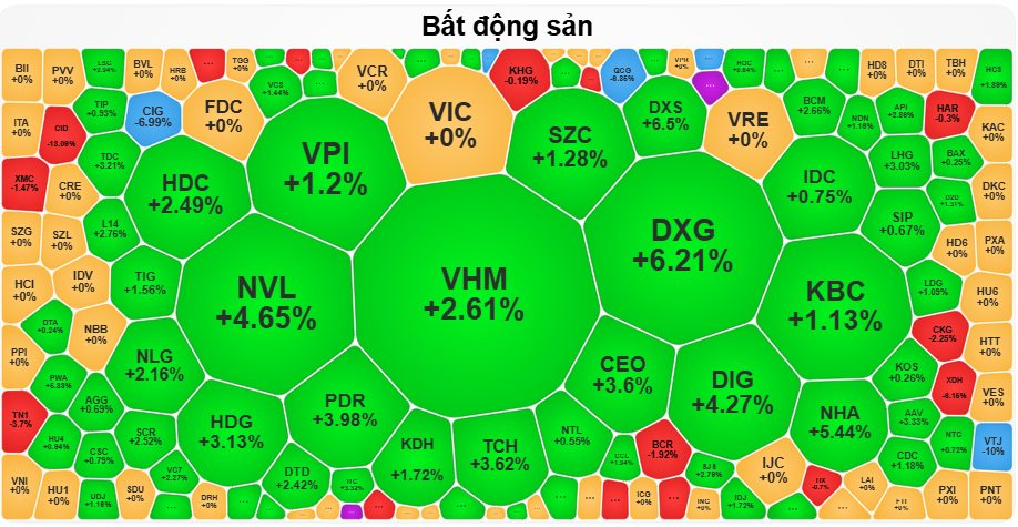 VN-Index tăng gần 12 điểm, cổ phiếu bất động sản “thăng hoa”- Ảnh 1.