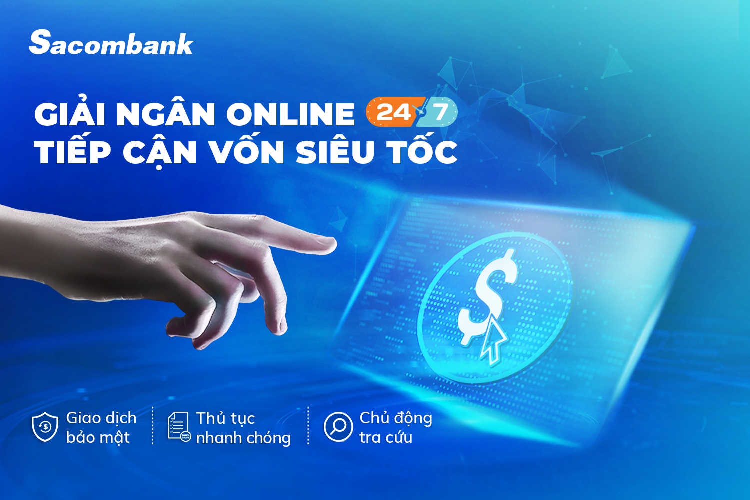 Sacombank triển khai dịch vụ giải ngân trực tuyến cho doanh nghiệp- Ảnh 1.