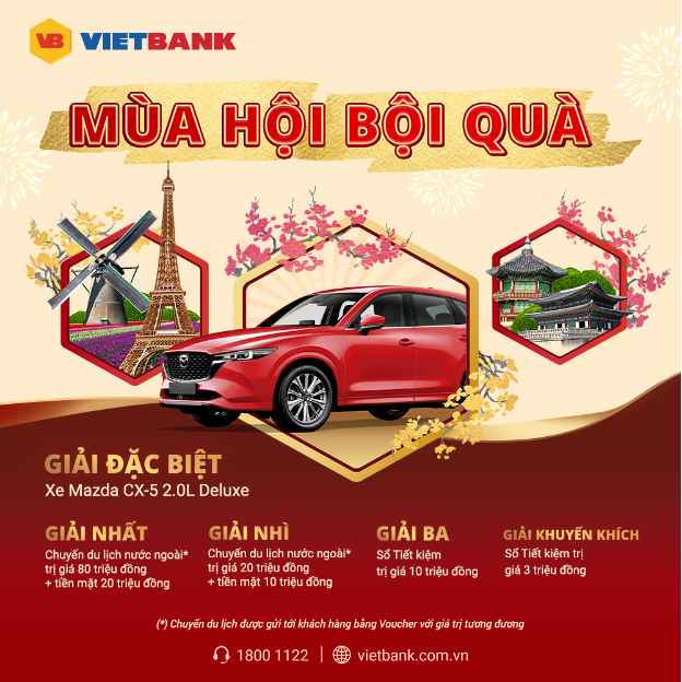 Khách hàng Vietbank có cơ hội trúng xe hơi trị giá hơn 1 tỷ đồng- Ảnh 2.