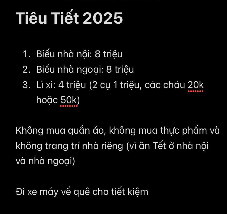 Giật mình với bức ảnh tiền tiêu Tết của nhà 2 người, chỉ chi đúng 3 khoản, tốn 20 triệu nhưng vẫn thấy tiết kiệm- Ảnh 1.