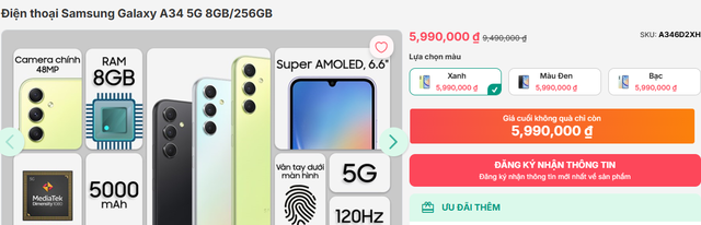 Giảm gần nửa giá sau 1 năm, điện thoại Samsung trở thành lựa chọn đáng chú ý trong tầm giá 6 triệu- Ảnh 2.
