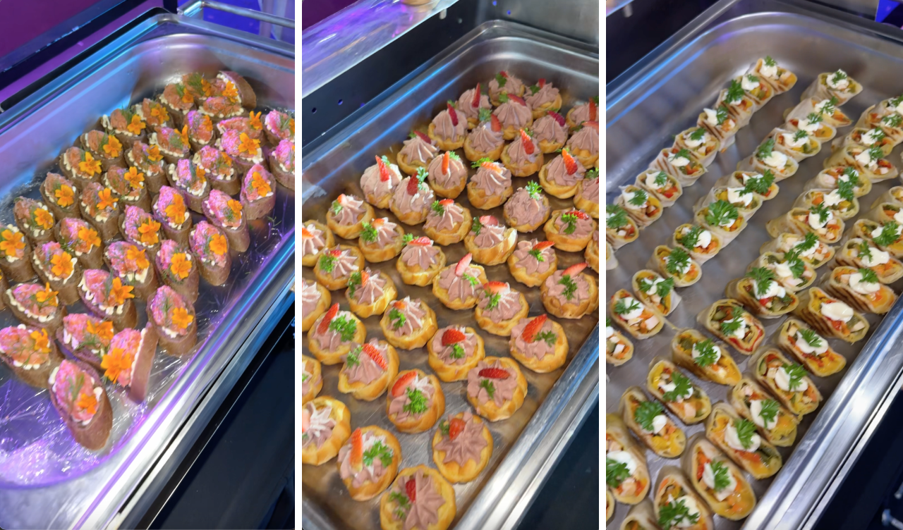 Cận cảnh quầy buffet của hạng vé 10 triệu concert Anh Trai Say Hi: Tiệc finger food sang chảnh đủ món- Ảnh 3.