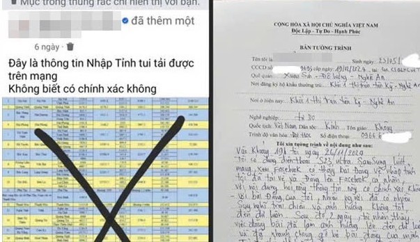 Hai người đàn ông ở Nghệ An bị xử phát vì tội phát tán thông tin sai sự thật- Ảnh 1.