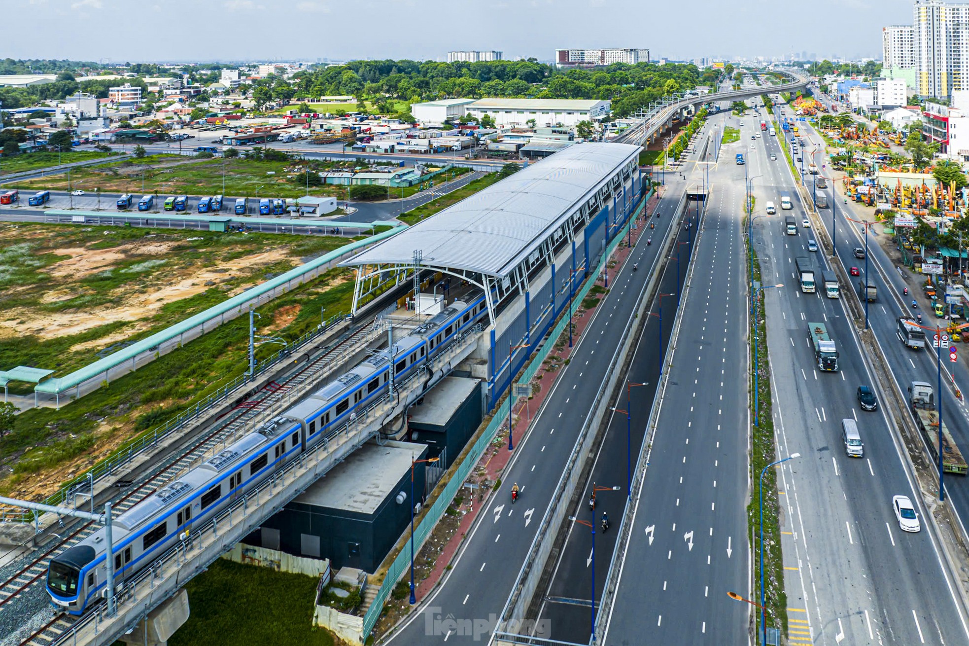 Nhìn trên cao toàn tuyến metro số 1 Bến Thành - Suối Tiên- Ảnh 12.