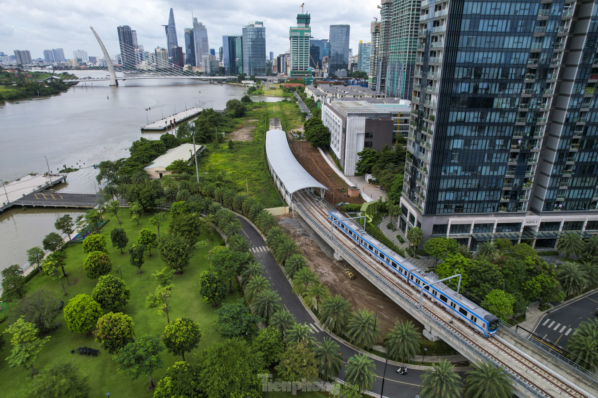 Nhìn trên cao toàn tuyến metro số 1 Bến Thành - Suối Tiên- Ảnh 1.