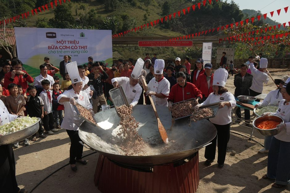 “CHIN-SU một triệu bữa cơm có thịt” tiếp sức các điểm trường vùng cao năm thứ 2- Ảnh 6.