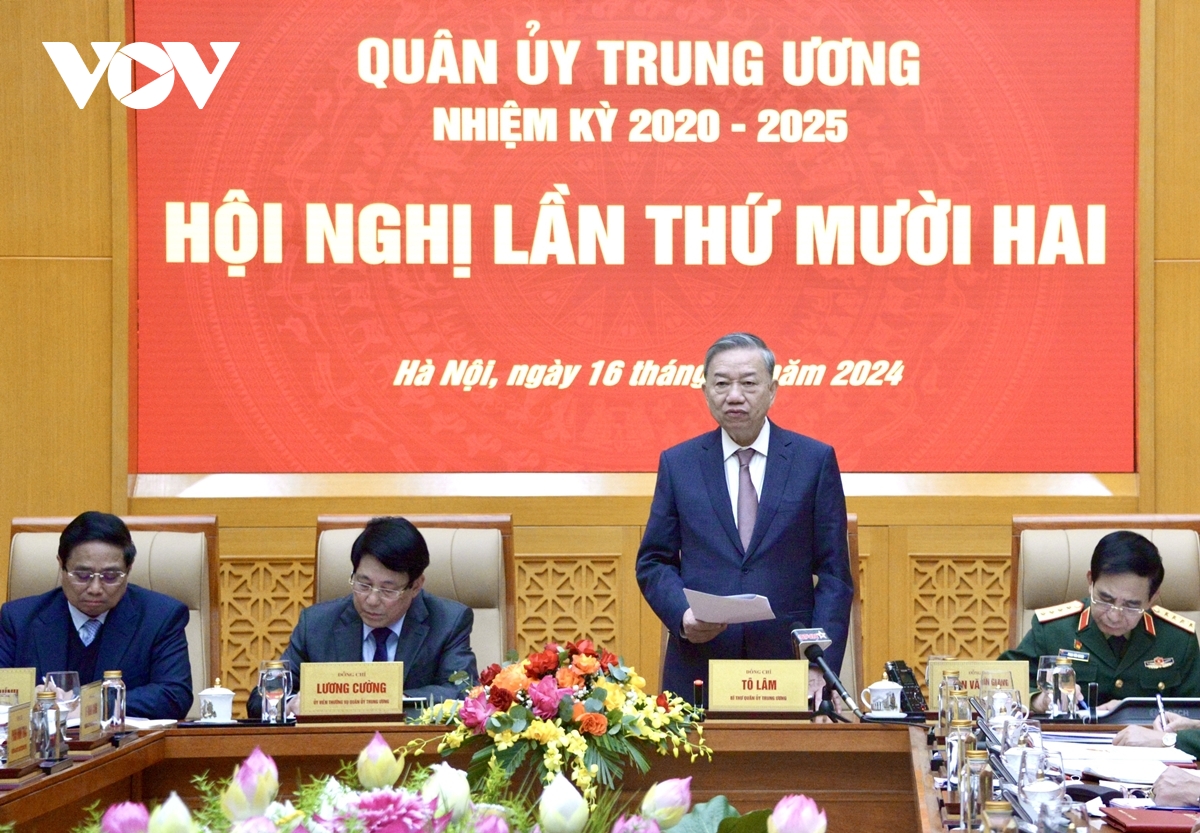 Tổng Bí thư Tô Lâm chủ trì Hội nghị Quân ủy Trung ương lần thứ 12- Ảnh 2. Tổng Bí thư Tô Lâm chủ trì Hội nghị Quân ủy Trung ương lần thứ 12- Ảnh 2.