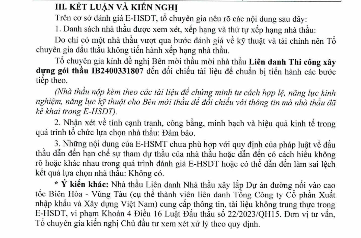 Dự án đường nối cao tốc Biên Hòa - Vũng Tàu: Liên danh của Vinaconex bị "tuýt còi" vì gian lận trong đấu thầu- Ảnh 5.