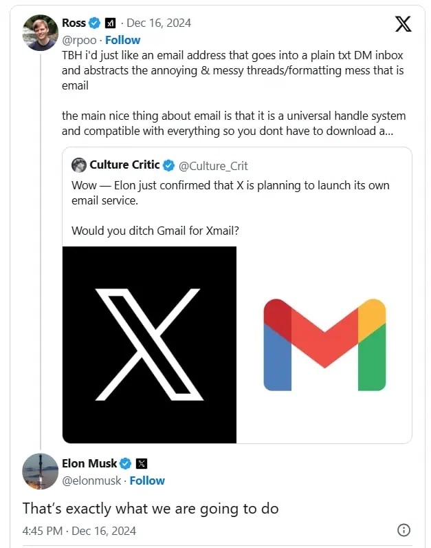 Elon Musk xác nhận đang phát triển dịch vụ Email mới- Ảnh 2.