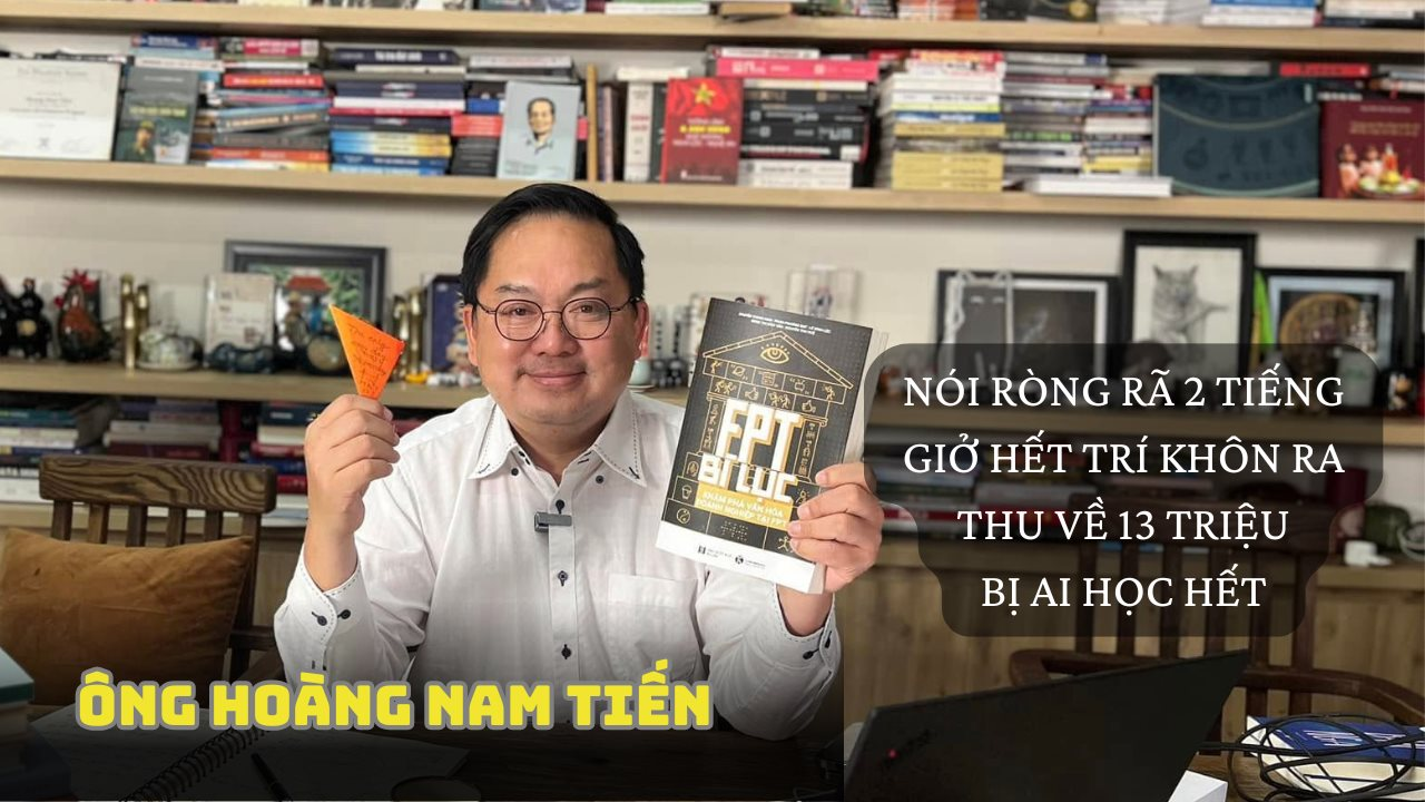 Chuyện livestream bán sách của ông Hoàng Nam Tiến: Nói ròng rã 2 tiếng, giở hết trí khôn ra, thu về 13 triệu, bị AI học hết- Ảnh 1.