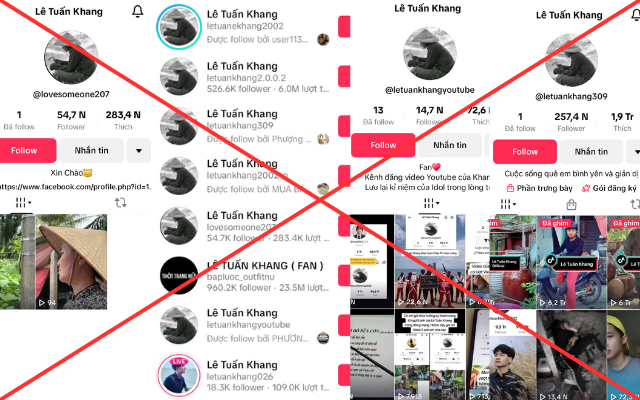 TikToker triệu view Lê Tuấn Khang mất ăn mất ngủ vì hàng loạt tài khoản lừa đảo- Ảnh 2.