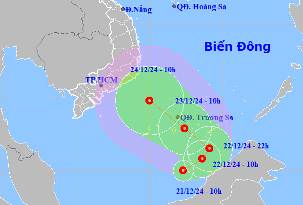 Áp thấp nhiệt đới hình thành trên Biển Đông- Ảnh 1.