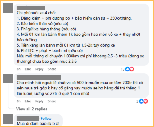 Có 700 triệu, tính mua 1 thứ nhưng vẫn còn lăn tăn, CĐM đồng lòng khuyên cặp vợ chồng này nên tiêu tiền- Ảnh 2.