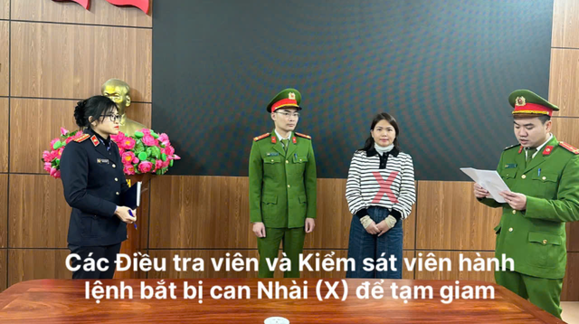 Khám xét nơi ở, bắt tạm giam Bùi Thị Thanh Nhài- Ảnh 1.