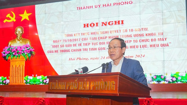 Hải Phòng giảm 10 đảng bộ, 7 sở ngành sau sắp xếp, tinh gọn- Ảnh 2.