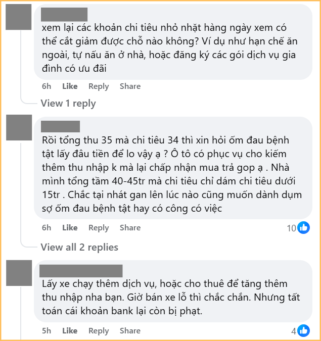 Vay 500 triệu mua ô tô, được 1 tháng đã muốn bán xe, bảng chi tiêu hé lộ lý do- Ảnh 4.