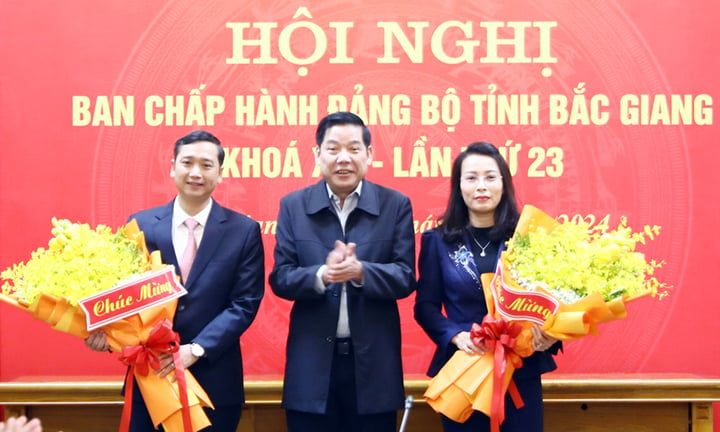 Bắc Giang có 2 tân Phó Bí thư Tỉnh ủy- Ảnh 1.