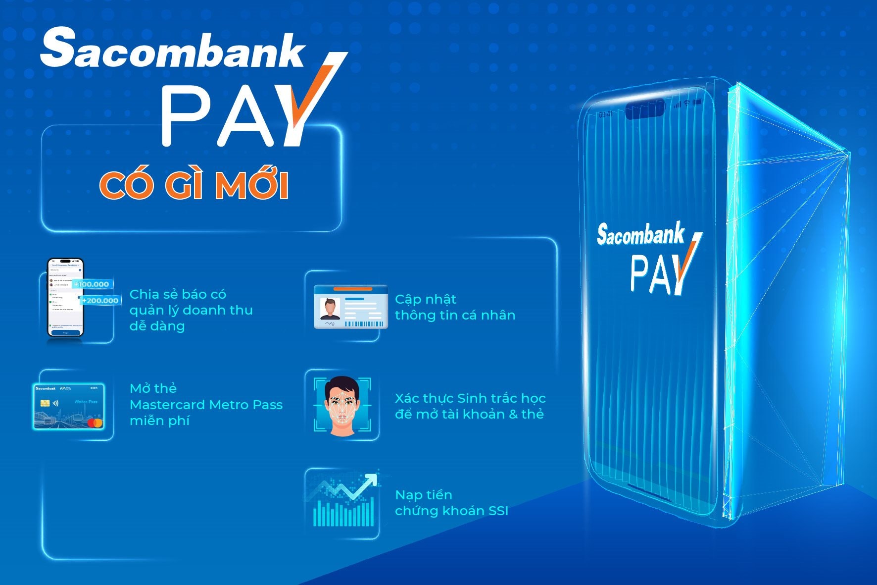 Sacombank Pay phiên bản mới với nhiều tính năng nổi bật- Ảnh 1.