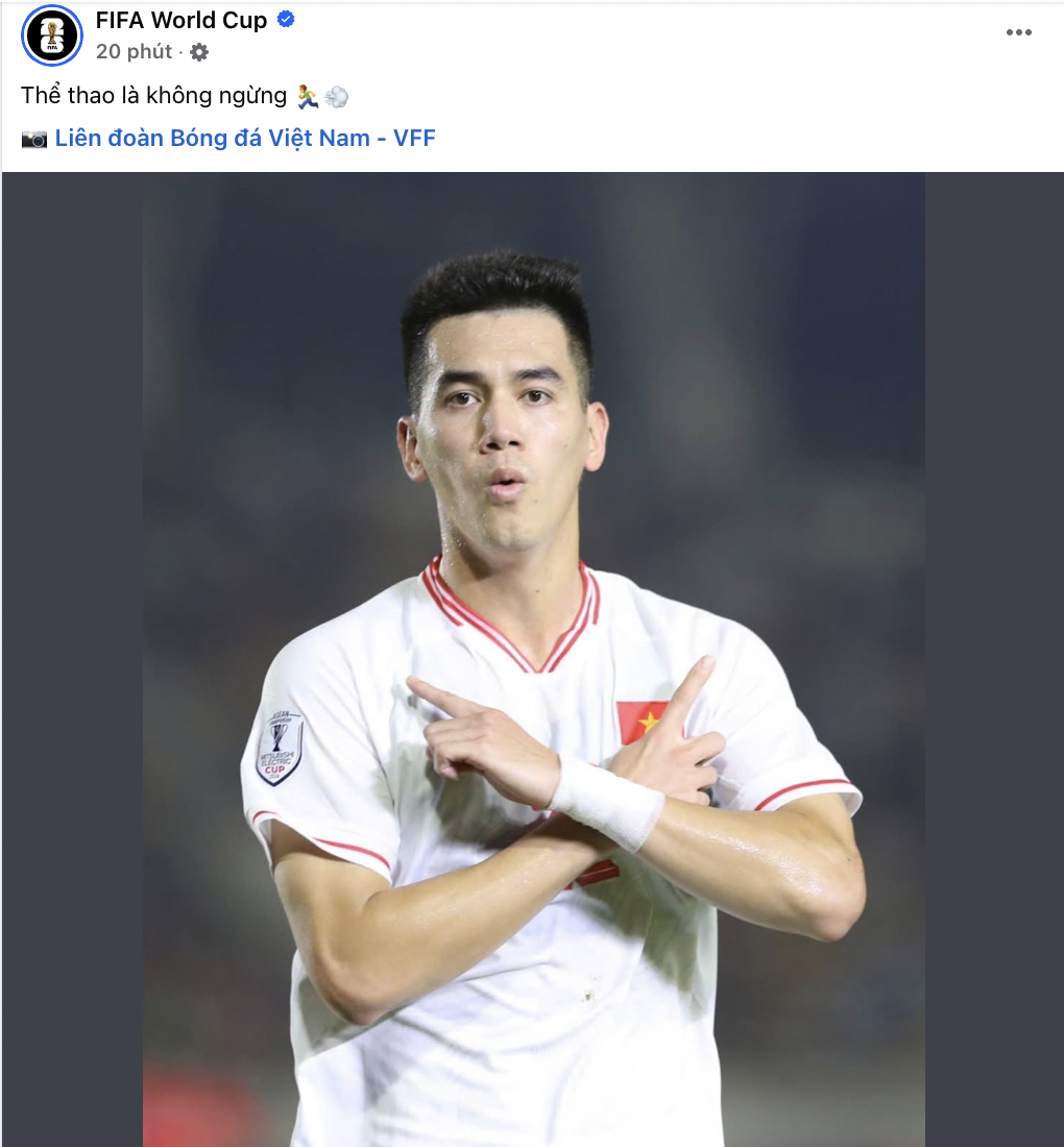 Tiến Linh được người đặc biệt thưởng nóng sau khi ghi bàn cho ĐT Việt Nam, Fanpage FIFA gọi tên theo cách hài hước- Ảnh 2.