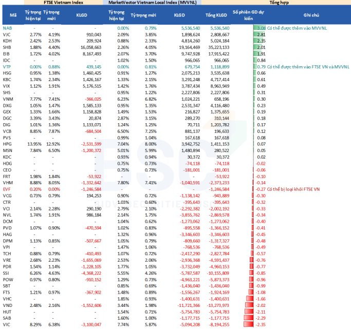 Hai quỹ VNM ETF và FTSE ETF sẽ "săn đón" cổ phiếu nào trong kỳ cơ cấu quý 4/2024?- Ảnh 1.