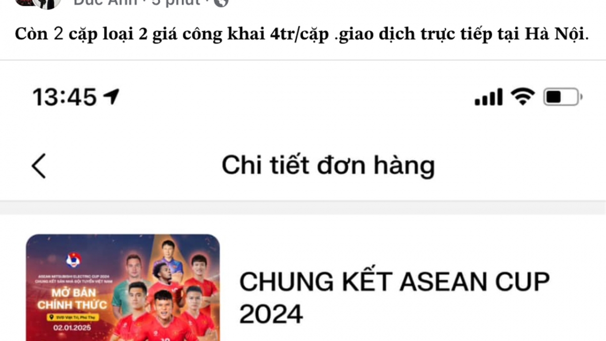 Vé chung kết ASEAN Cup 2024 tăng chóng mặt tại “chợ đen”- Ảnh 1.