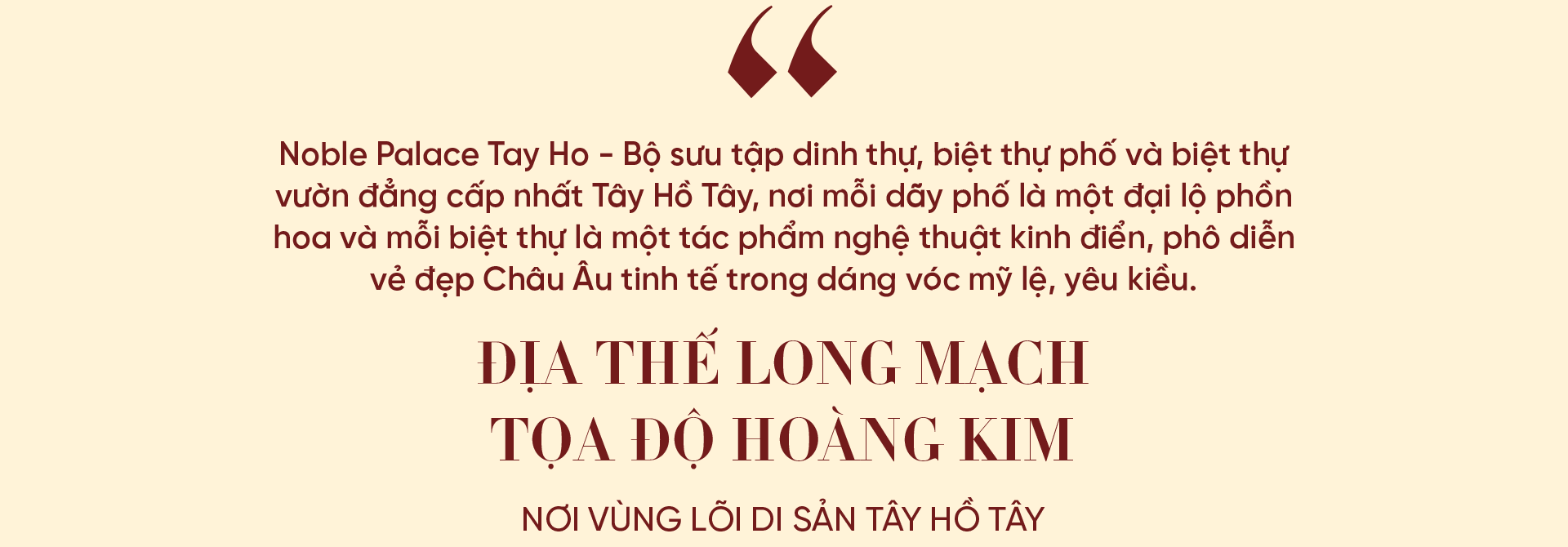 Noble Palace Tay Ho: Sức hút từ những tuyệt phẩm dinh thự- Ảnh 1.