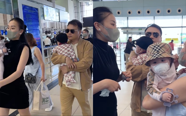 Bắt gặp shark Bình có hành động này với Phương Oanh ở sân bay- Ảnh 3.