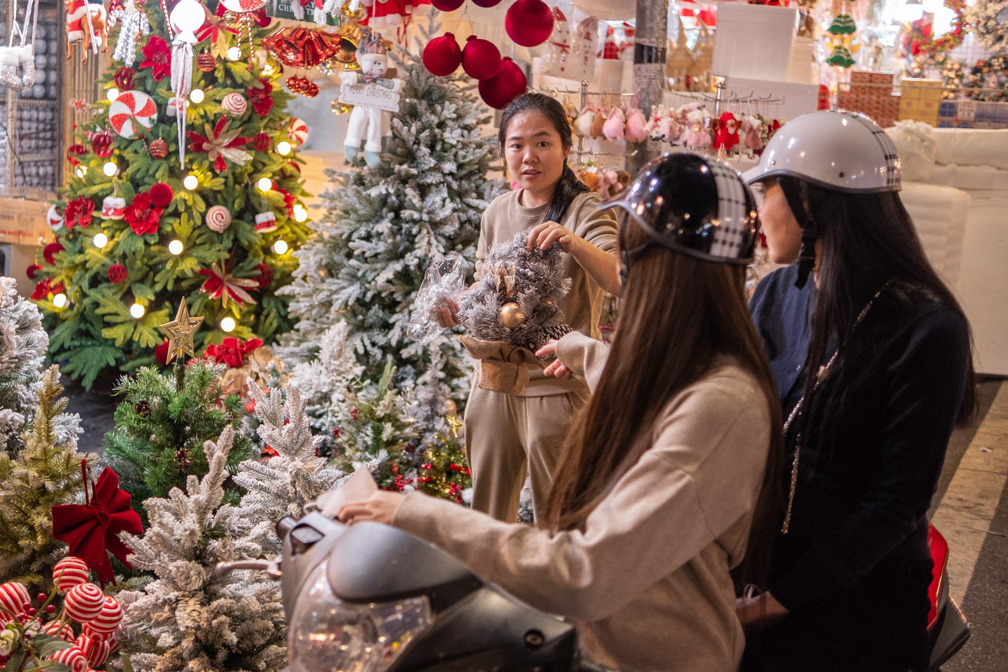 Khách Tây trầm trồ, mê mẩn khi trải nghiệm ‘làng Giáng sinh’ thu nhỏ giữa lòng Hà Nội- Ảnh 14.