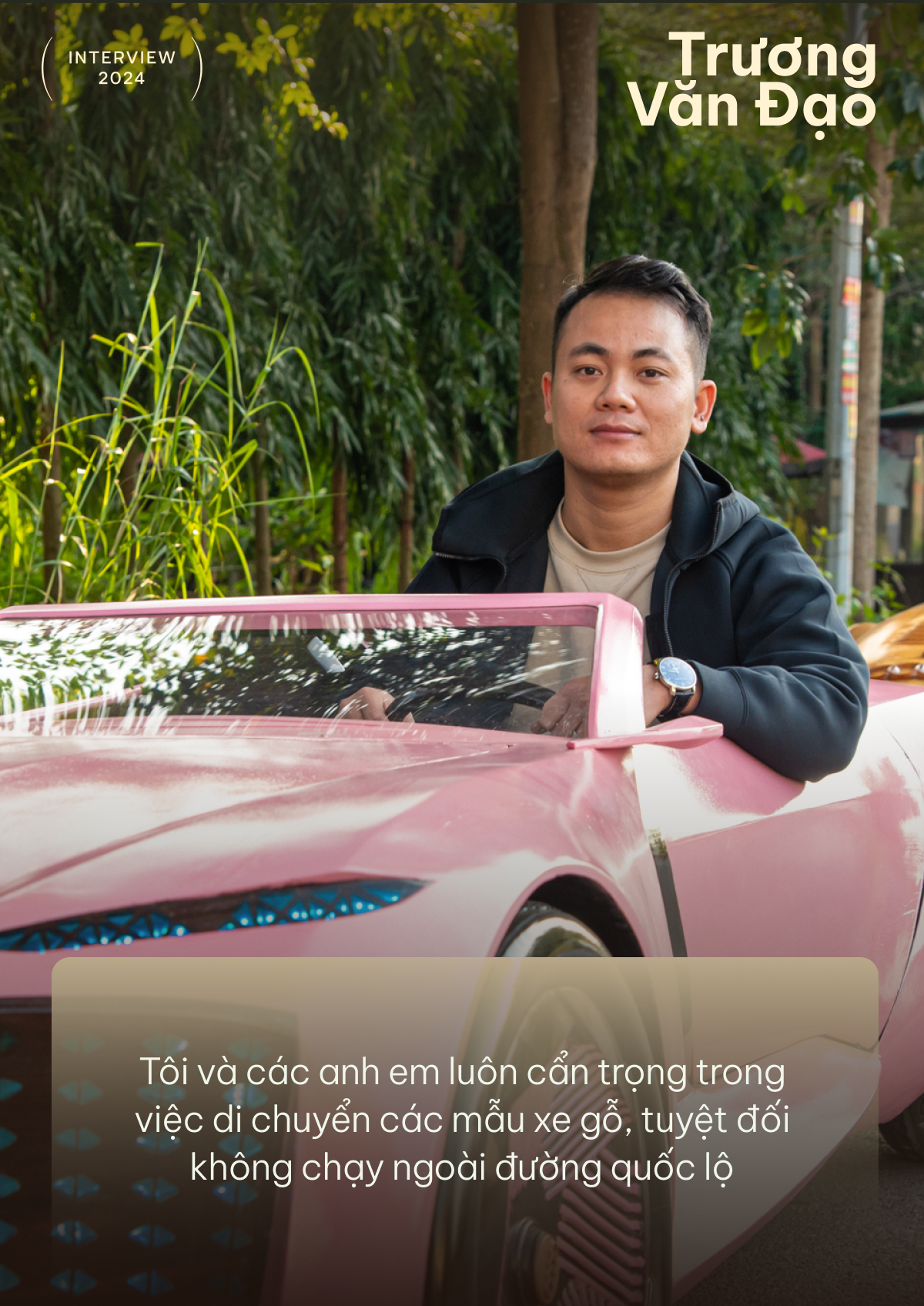 Ông bố làm xe gỗ Trương Văn Đạo: ‘Sắp tự thiết kế xe, dùng cả AI’- Ảnh 6.