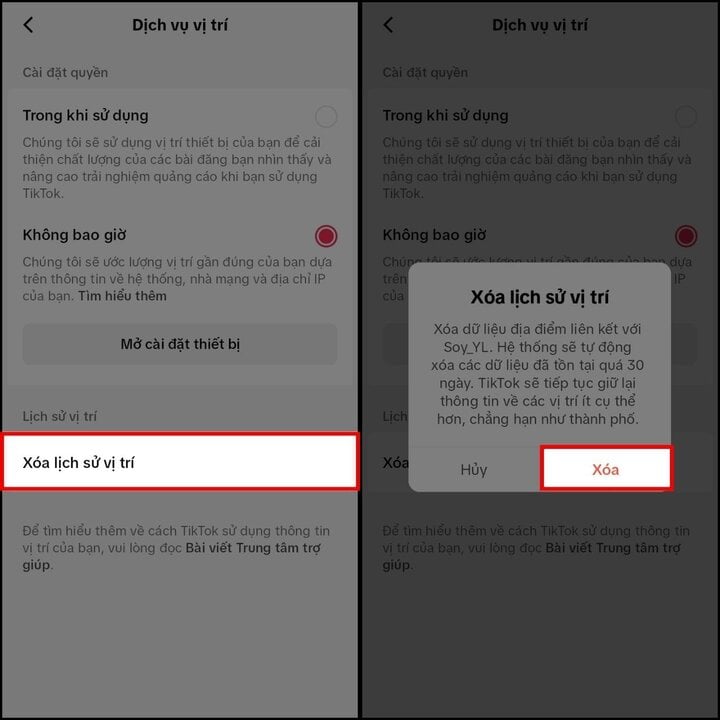 Hướng dẫn cách xóa dữ liệu vị trí trên TikTok- Ảnh 3.