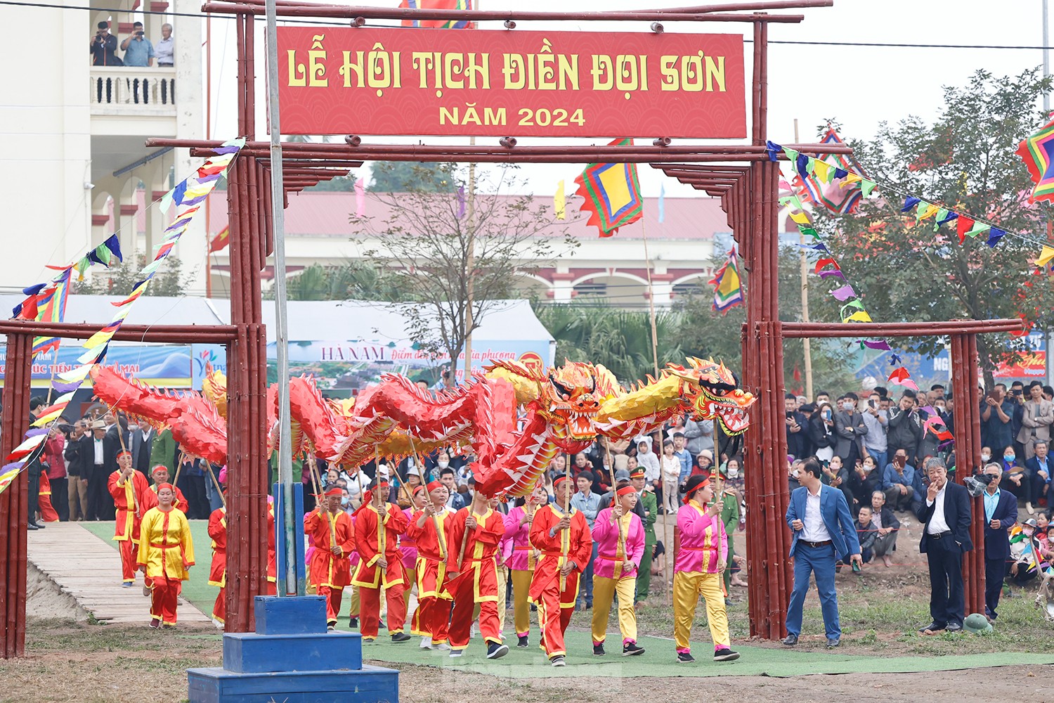 Lễ hội Tịch điền Đọi Sơn cầu mưa thuận gió hòa, mùa màng tươi tốt- Ảnh 1.