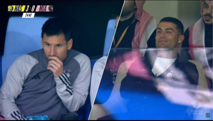 Phản ứng trái ngược hoàn toàn của Ronaldo và Messi khi theo dõi trận đấu có kết quả không tưởng của đội nhà - Ảnh 1.