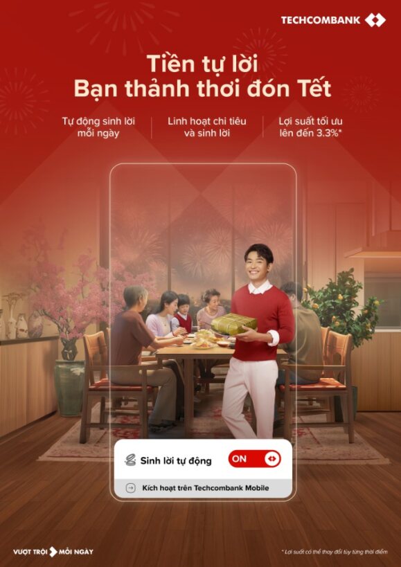 Techcombank ra mắt tính năng mới: Bật để “tiền tự sinh lời”- Ảnh 2.