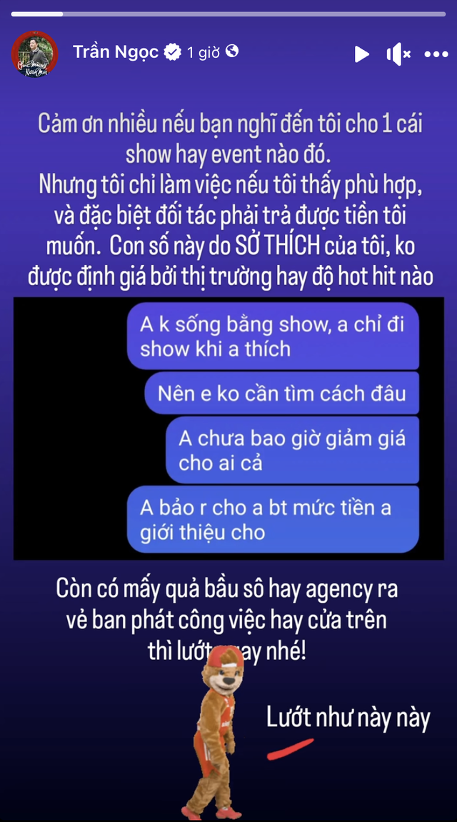 MC nổi tiếng tuyên bố cực căng về giá chạy show: 