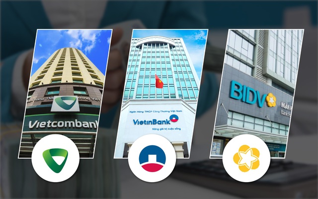 Tổng vốn hóa “Big 3” ngân hàng Vietcombank, BIDV và VietinBank vượt 1 triệu tỷ đồng, chiếm 1/5 giá trị toàn sàn HoSE